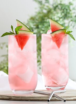 Resim Sude Cam Meşrubat Bardağı