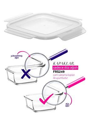 Resim Fresco Plastik Saklama Kabı Kapağı