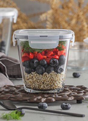 Resim Fresco Cam Saklama Kabı