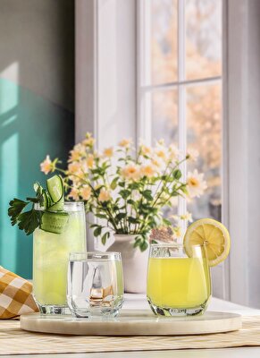 Resim Diamond Cam Bardak Seti